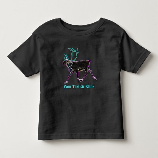 T-shirt Pour Les Tous Petits Caribou électrique (Devant)