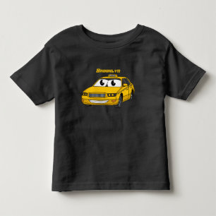 T-shirt Pour Les Tous Petits Caricature amusante de taxi jaune mignon