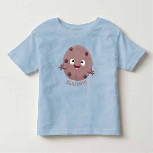 T-shirt Pour Les Tous Petits Caricature de biscuit à puce en chocolat (Devant)