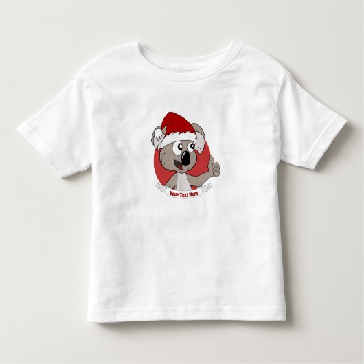 T-shirt Pour Les Tous Petits Caricature de koala de Noël (Devant)