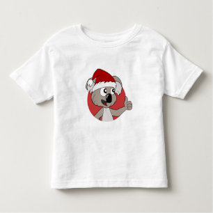 T-shirt Pour Les Tous Petits Caricature de koala de Noël