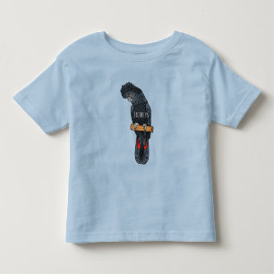 T-shirt Pour Les Tous Petits Caricature d'oiseau à queue rouge