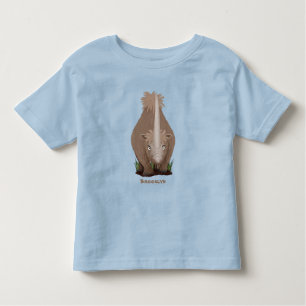 T-shirt Pour Les Tous Petits Caricature en élasmère de rhinocéros laineux