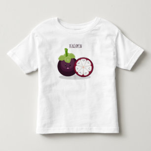 T-shirt Pour Les Tous Petits Caricature mignonne mauve mangouste