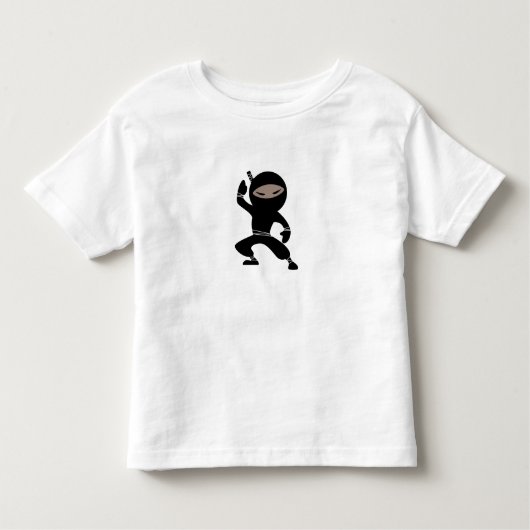 T-shirt Pour Les Tous Petits Caricature Petit Guerrier Ninja (Devant)
