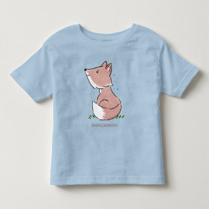 T-shirt Pour Les Tous Petits Caricature pour bébé renard