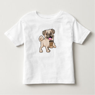 T-shirt Pour Les Tous Petits Carlin avec café pour aller