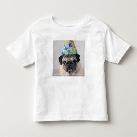 T-shirt Pour Les Tous Petits Carlin de fête (Devant)