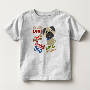 T-shirt Pour Les Tous Petits Carlin Dog meilleur ami