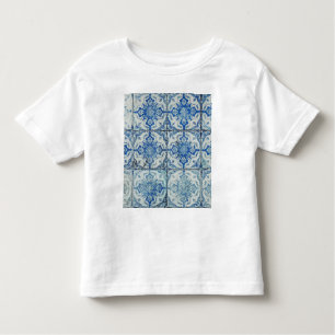 T-shirt Pour Les Tous Petits Carreaux portugais Vintages Motif - Azulejo