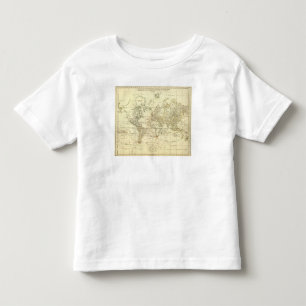 T-shirt Pour Les Tous Petits Carte 5 du monde