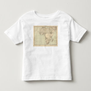 T-shirt Pour Les Tous Petits Carte d'atlas de l'Afrique montrant des colonies