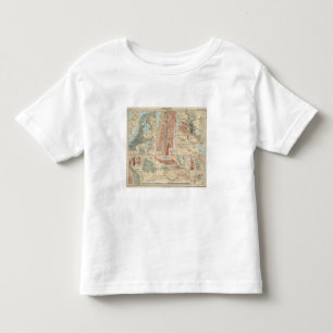 T-shirt Pour Les Tous Petits Carte d'atlas de Tieflander