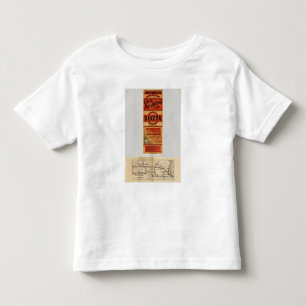 T-shirt Pour Les Tous Petits Carte de Chicago et de lignes ferroviaires du