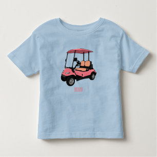 T-shirt Pour Les Tous Petits Carte de golf / dessin animé en voiturette de golf