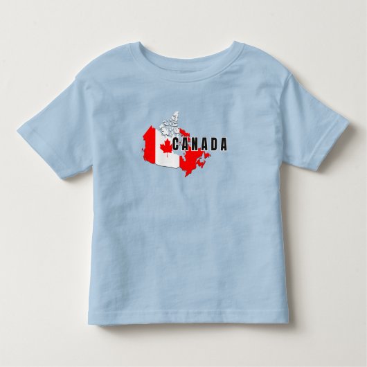 T-shirt Pour Les Tous Petits Carte de script Canada simple moderne (Devant)