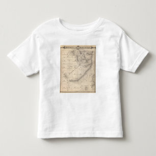 T-shirt Pour Les Tous Petits Carte de section de T15S R25E Tulare County