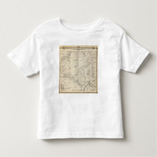 T-shirt Pour Les Tous Petits Carte de section de T17S R27E Tulare County