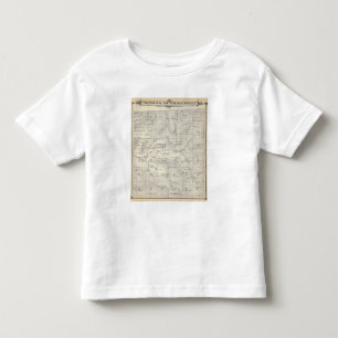 T-shirt Pour Les Tous Petits Carte de section de T19S R28E Tulare County