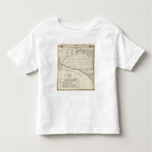T-shirt Pour Les Tous Petits Carte de section de T2021S R2021E Tulare County