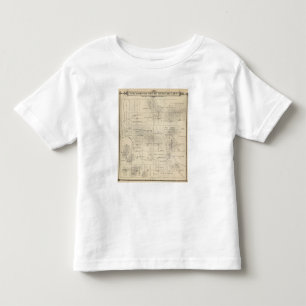 T-shirt Pour Les Tous Petits Carte de section de T23S R28E Tulare County