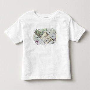 T-shirt Pour Les Tous Petits Carte des détroits de Magellan, Patagonia