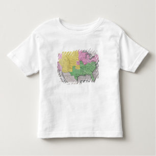 T-shirt Pour Les Tous Petits Carte des Etats-Unis