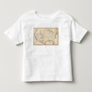 T-shirt Pour Les Tous Petits Carte des Etats-Unis et du Texas