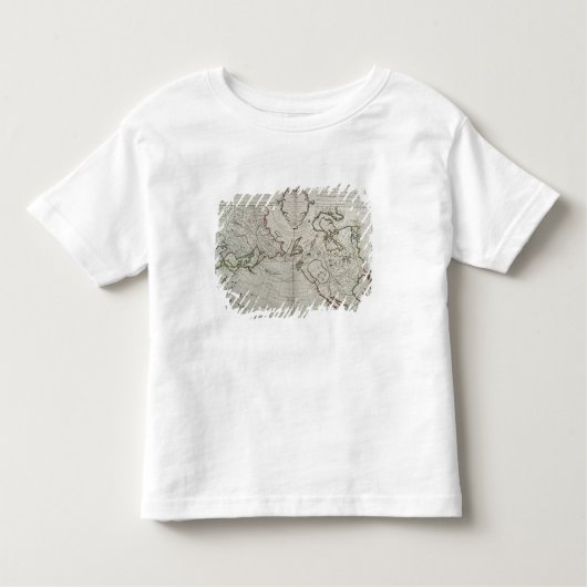 T-shirt Pour Les Tous Petits Carte des nouvelles découvertes (Devant)
