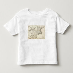 T-shirt Pour Les Tous Petits Carte des provinces des Etats-Unis