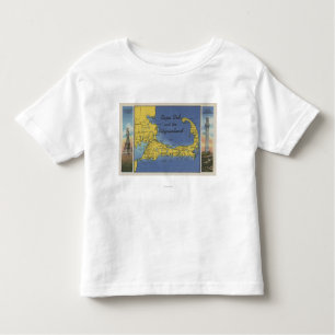 T-shirt Pour Les Tous Petits Carte détaillée du Pilgrimland