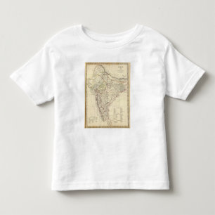 T-shirt Pour Les Tous Petits Carte d'index de l'Inde XII