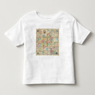 T-shirt Pour Les Tous Petits Carte du comté de la Norfolk, le Massachusetts
