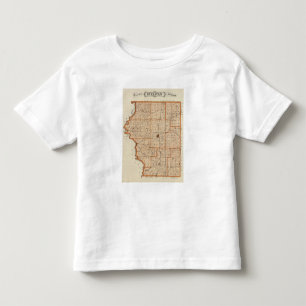 T-shirt Pour Les Tous Petits Carte du comté de Sullivan
