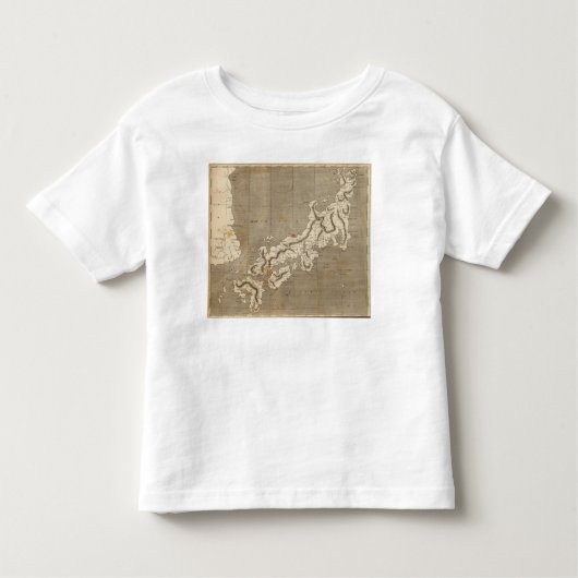 T-shirt Pour Les Tous Petits Carte du Japon par Arrowsmith (Devant)