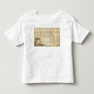 T-shirt Pour Les Tous Petits Carte du Massachusetts