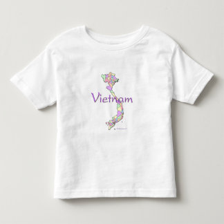 T-shirt Pour Les Tous Petits Carte du Vietnam