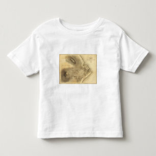 T-shirt Pour Les Tous Petits Carte d'une partie de l'île d'Hawaï