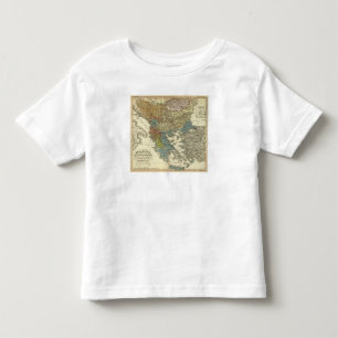 T-shirt Pour Les Tous Petits Carte ethnographique d'empire de tabouret
