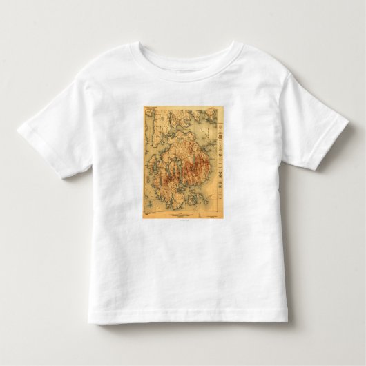 T-shirt Pour Les Tous Petits Carte nationale de Lafayette ParkPanoramic (Devant)