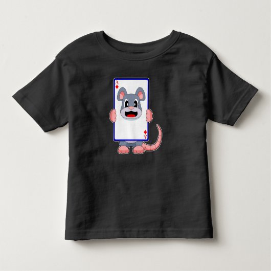 T-shirt Pour Les Tous Petits Cartes Mouse Poker (Devant)