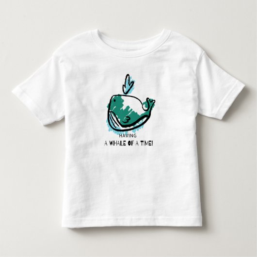 T-shirt Pour Les Tous Petits Carton de baleine mignon (Devant)
