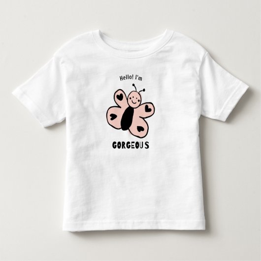 T-shirt Pour Les Tous Petits Cartoon à papillon mou (Devant)