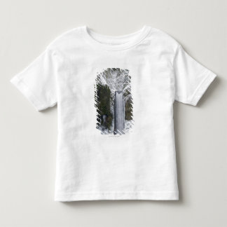 T-shirt Pour Les Tous Petits Cascade trouble entourée par une forêt de Milou