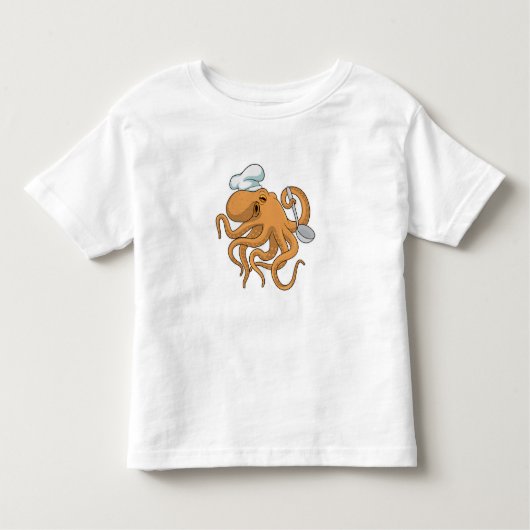 T-shirt Pour Les Tous Petits Casquette chef Octopus Cook (Devant)
