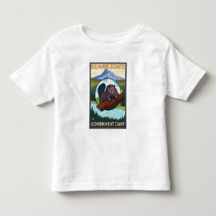 T-shirt Pour Les Tous Petits Castor et capot de Mt. - camp de gouvernement,