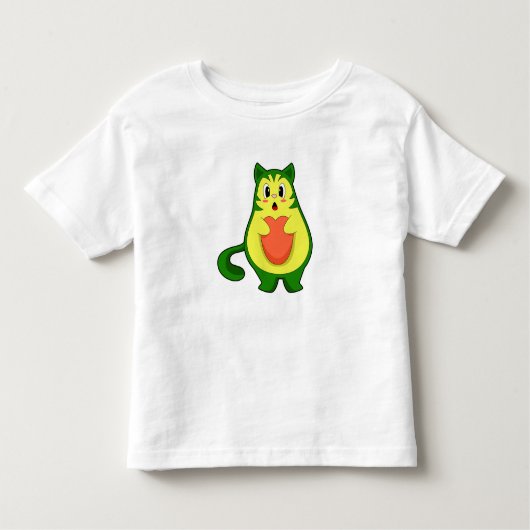 T-shirt Pour Les Tous Petits Cat Avocado (Devant)