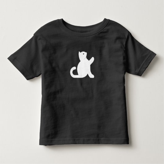 T-shirt Pour Les Tous Petits Cat dit bonjour (Devant)