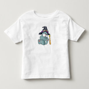T-shirt Pour Les Tous Petits Cat en Assistant avec baguette magique et Casquett