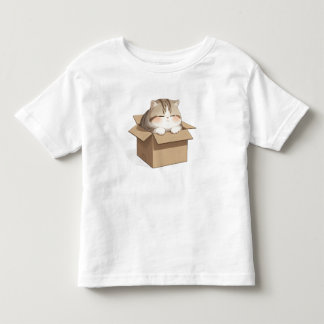 T-shirt Pour Les Tous Petits Cat in the Box Shirt